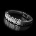 Lederarmband Kettearmband Motorradkette Silber Magnet Uniqal